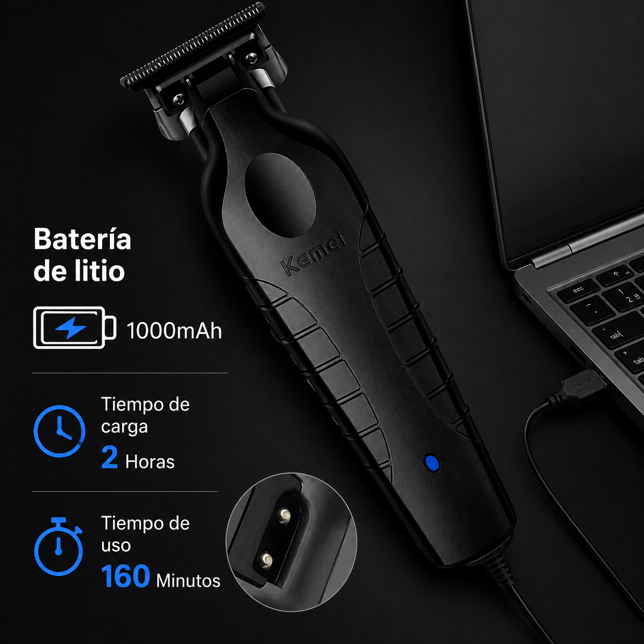 Set de Cortapelos Profesional Kemei