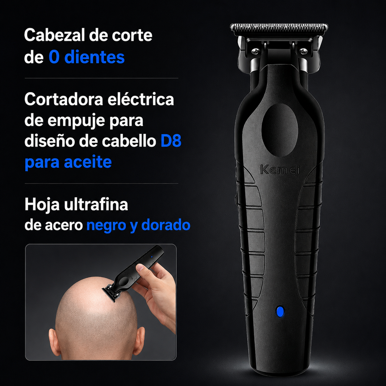 Set de Cortapelos Profesional Kemei